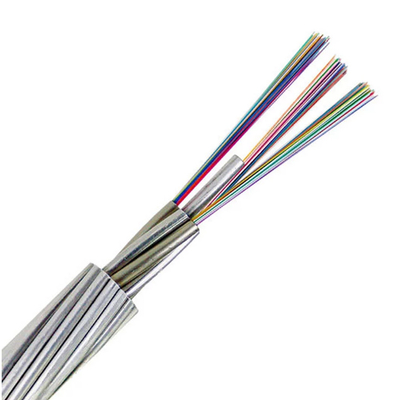 24/48 Core OPGW Fiber Optic Cable Single Mode G652d Power Opgw Aeirlal Wire